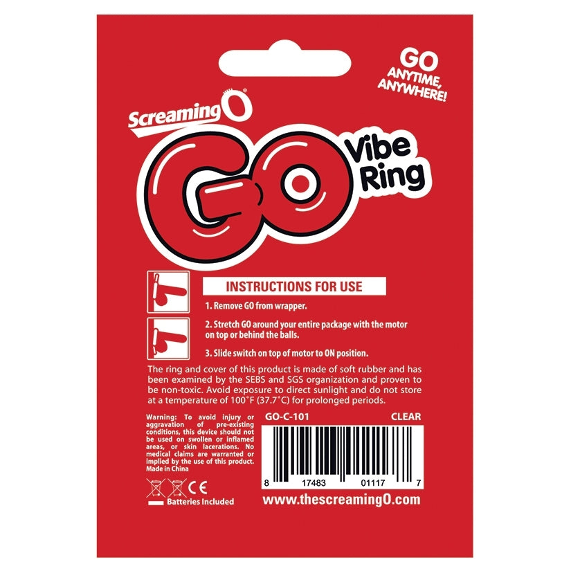 Screaming O GO Vibe Ring-Clear - Image 3