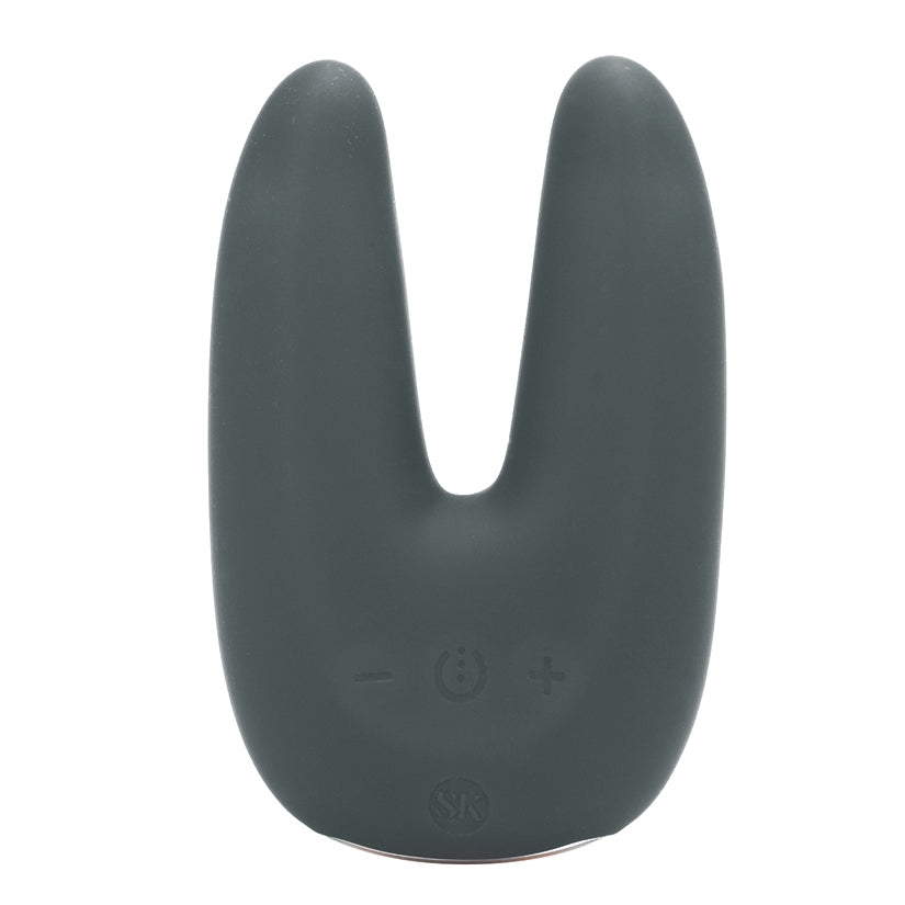 Secret Kisses Dual Motor Clitoral Vibrator-Grey - Image 2
