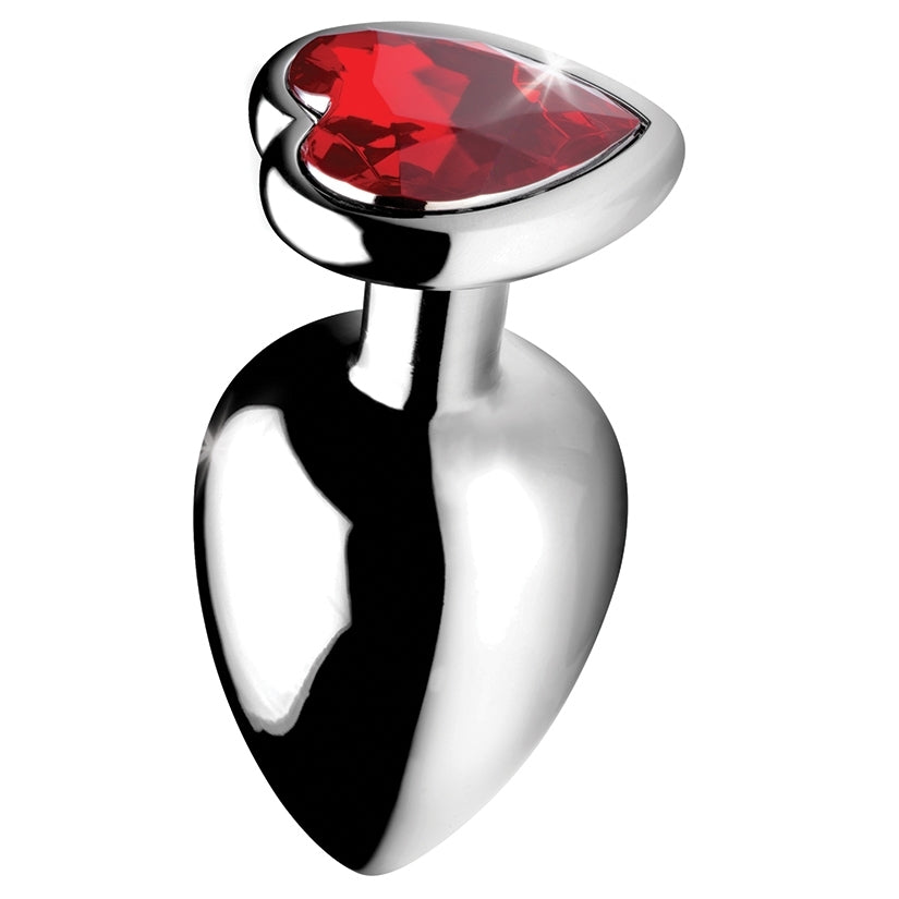 Booty Sparks Red Heart Gem Anal Plug-Large - Image 3