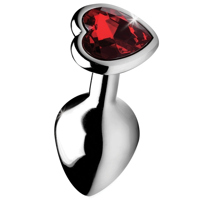 Booty Sparks Red Heart Gem Anal Plug-Medium - Image 3