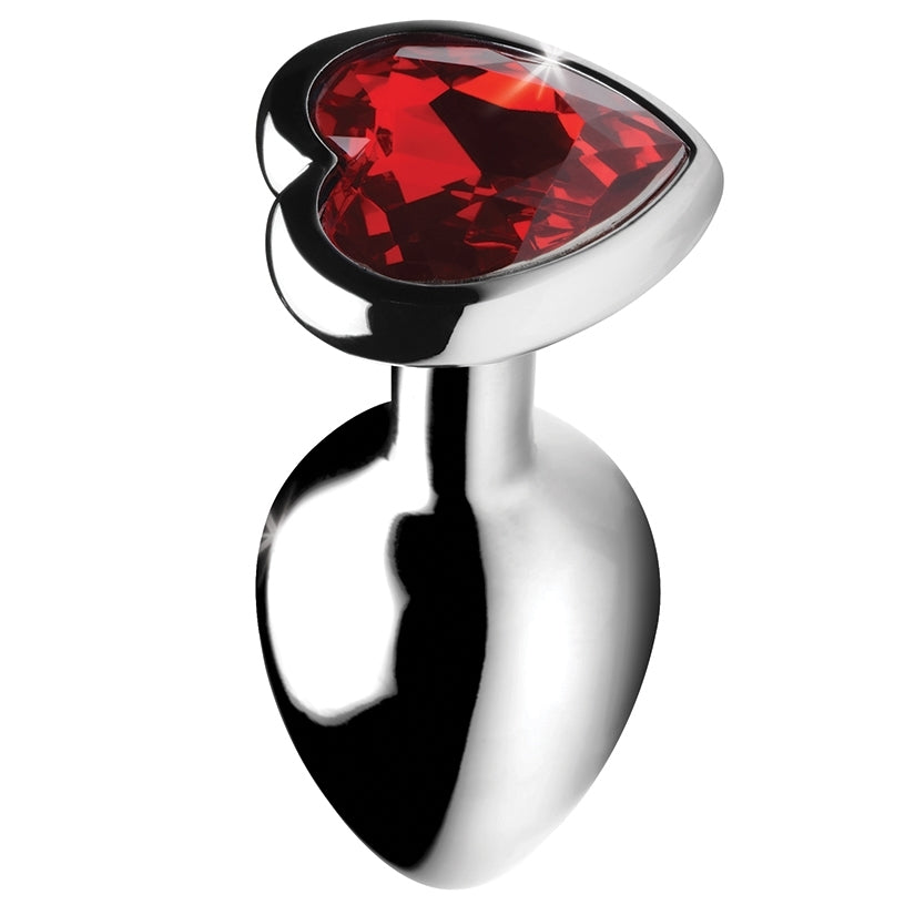 Booty Sparks Red Heart Gem Anal Plug-Small - Image 3