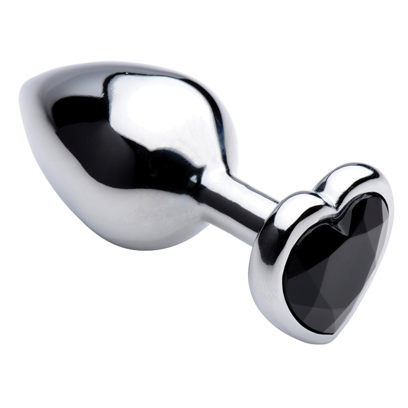Booty Sparks Black Heart Gem Anal Plug-Medium - Image 2