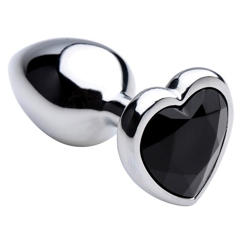 Booty Sparks Black Heart Gem Anal Plug-Small - Image 2