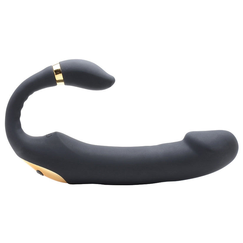 Inmi 10x Pleasure Pose Come Hither Silicone Vibrator with Poseable Clit Stim - Image 2