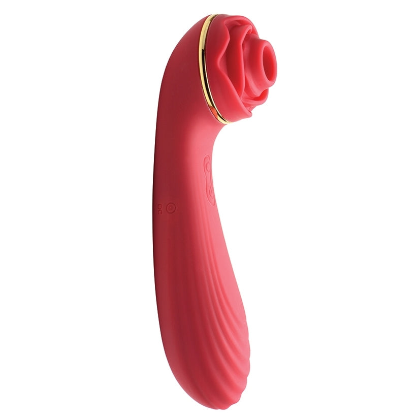 Bloomgasm Passion Petals 10X Silicone Suction Rose Vibrator-Red - Image 2