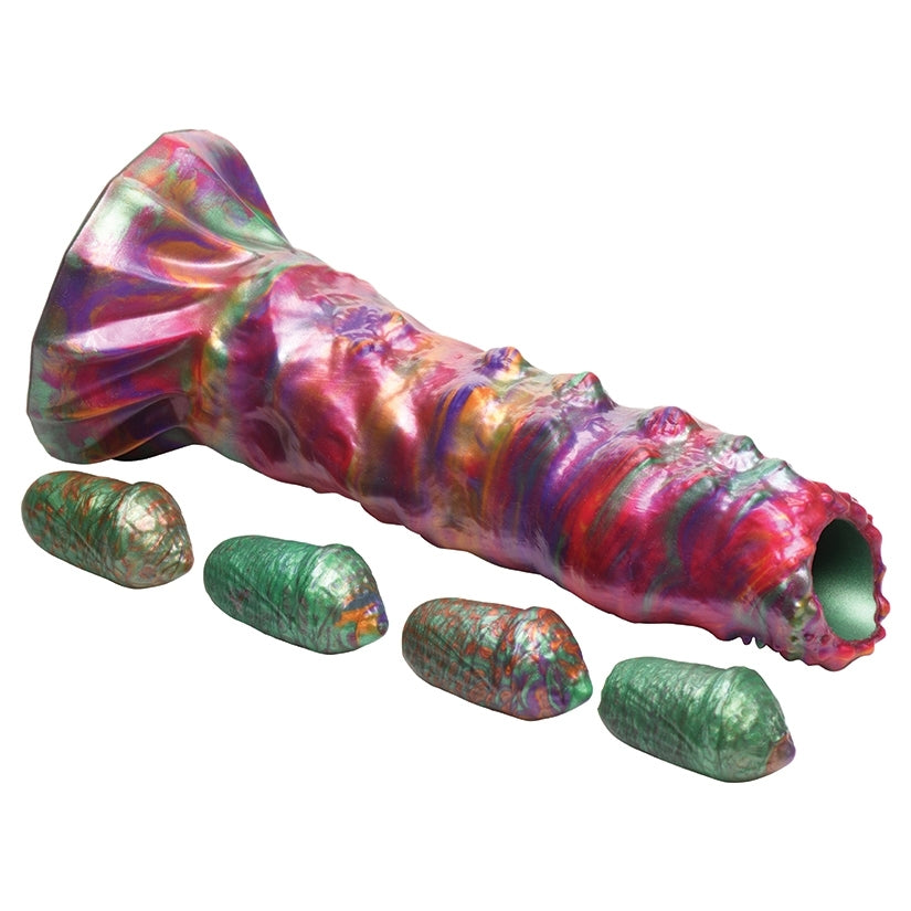 Creature Cocks Larva Silicone Ovipositor Dildo with Eggs - Image 2
