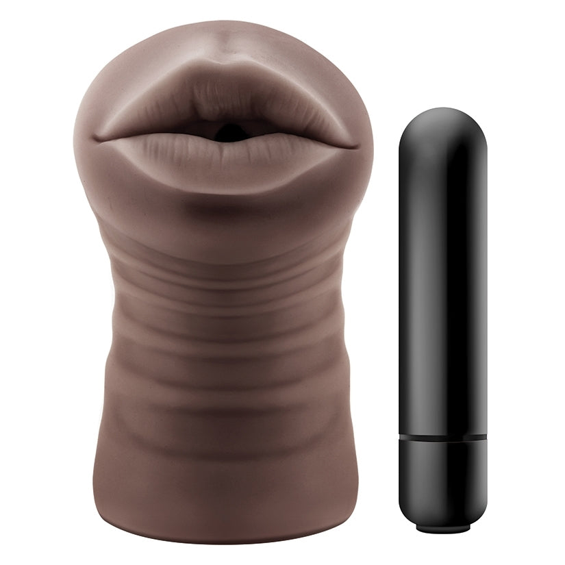 EnLust Vibrating Stroker Krystal-Brown