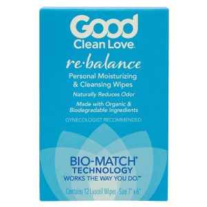 Good Clean Love Rebalance Wipes 12-Count Box