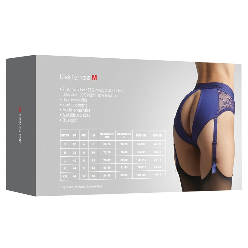 Strap On Me Harness Lingerie Diva-Night Blue M - Image 5
