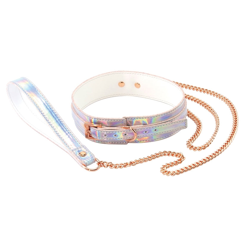 Cosmo Bondage Collar & Leash-Rainbow - Image 2