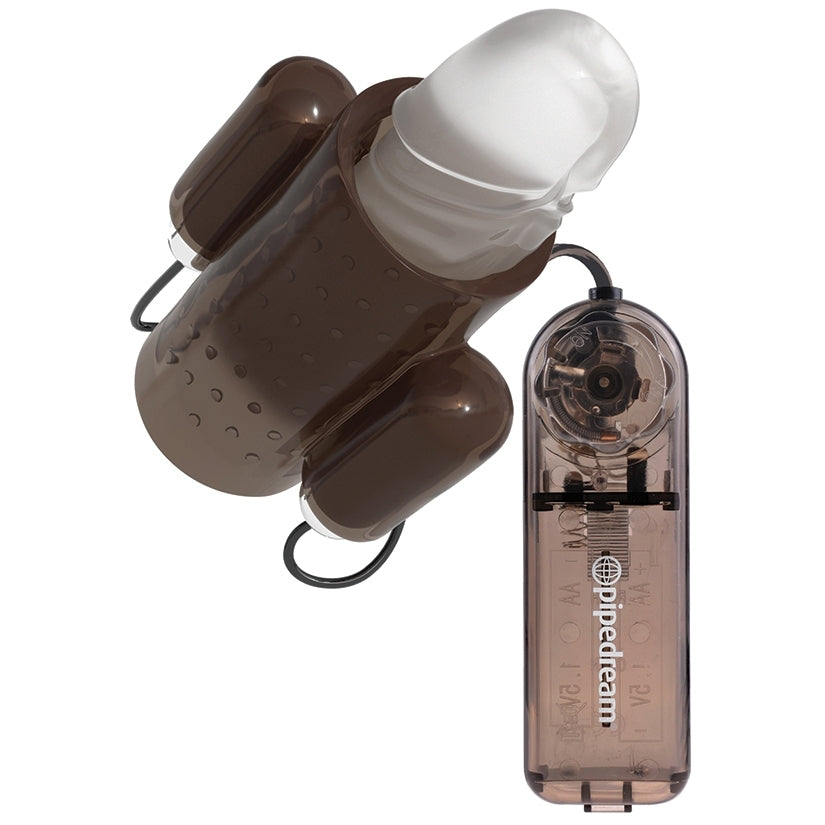 Classix Dual Vibrating Penis Sleeve-Smoke - Image 2