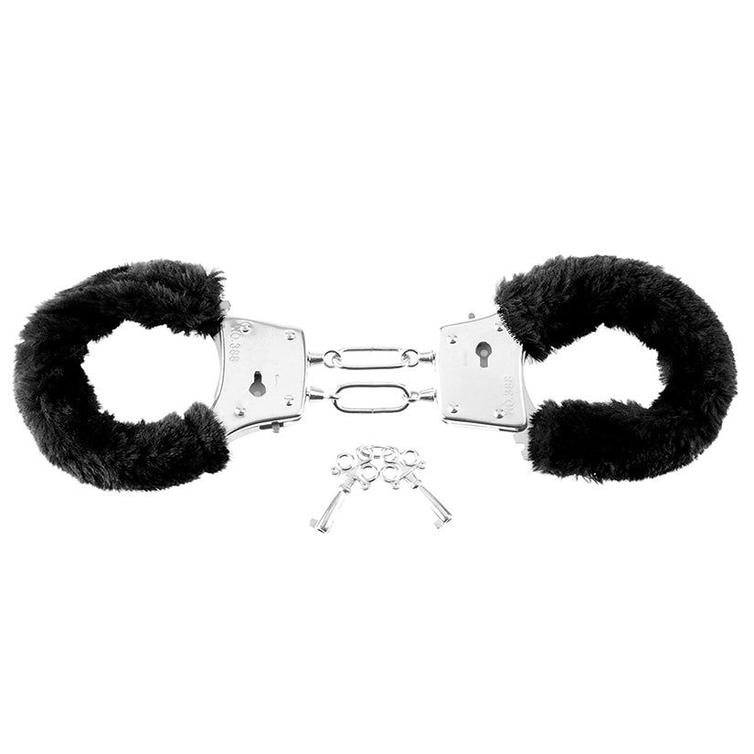 Fetish Fantasy Beginner's Furry Cuffs – Black - Image 2