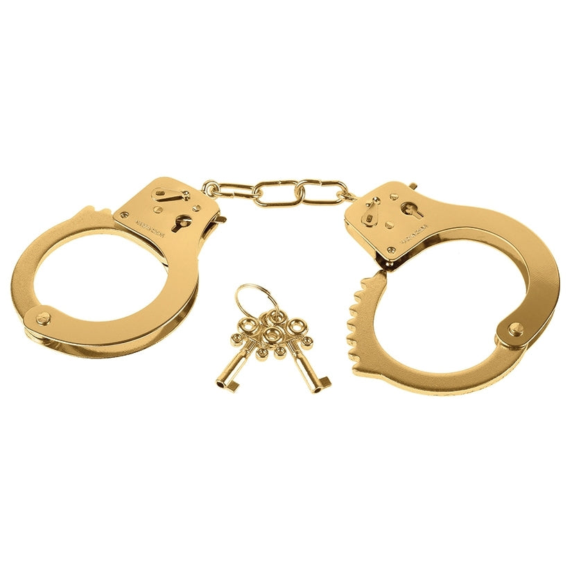Fetish Fantasy Gold Metal Cuffs - Image 2