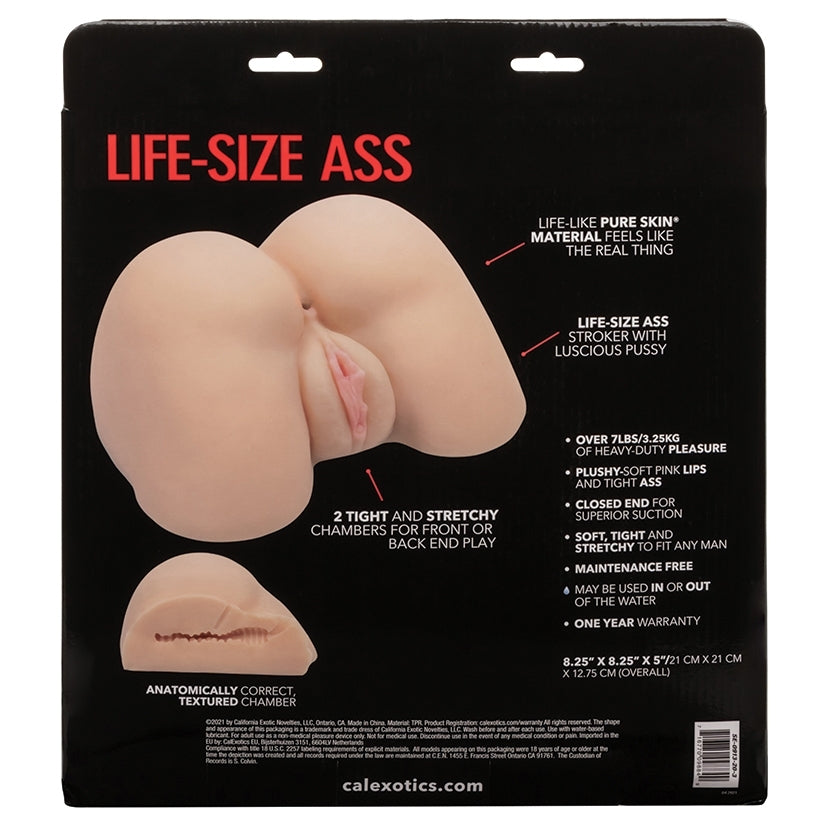 Stroke It Life Size Ass-Ivory - Image 3