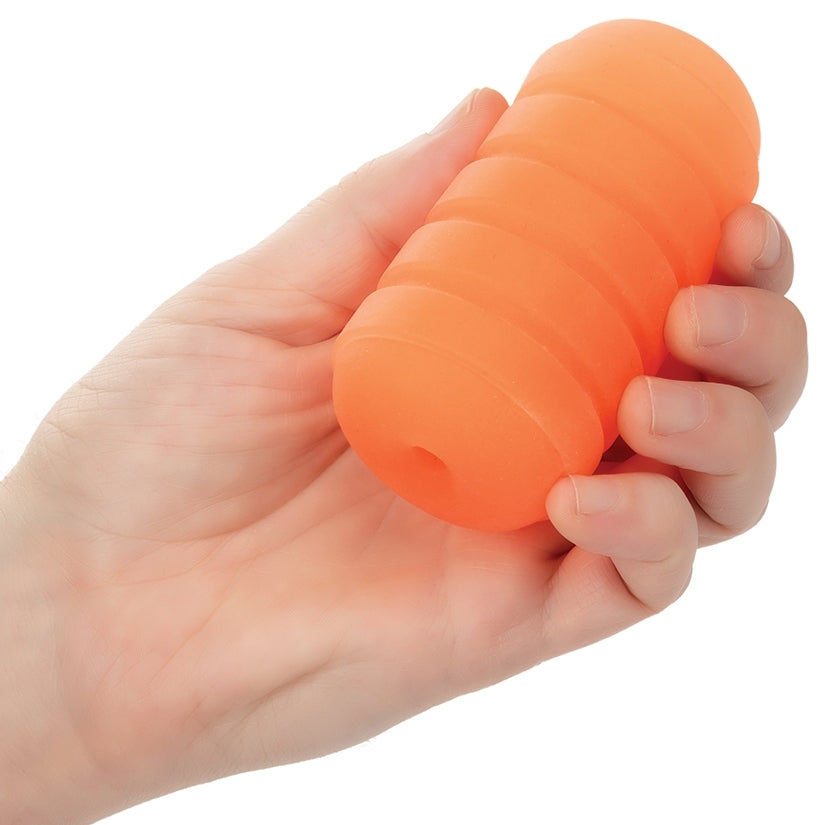 Pop Sock Ribbed-Orange - Image 3