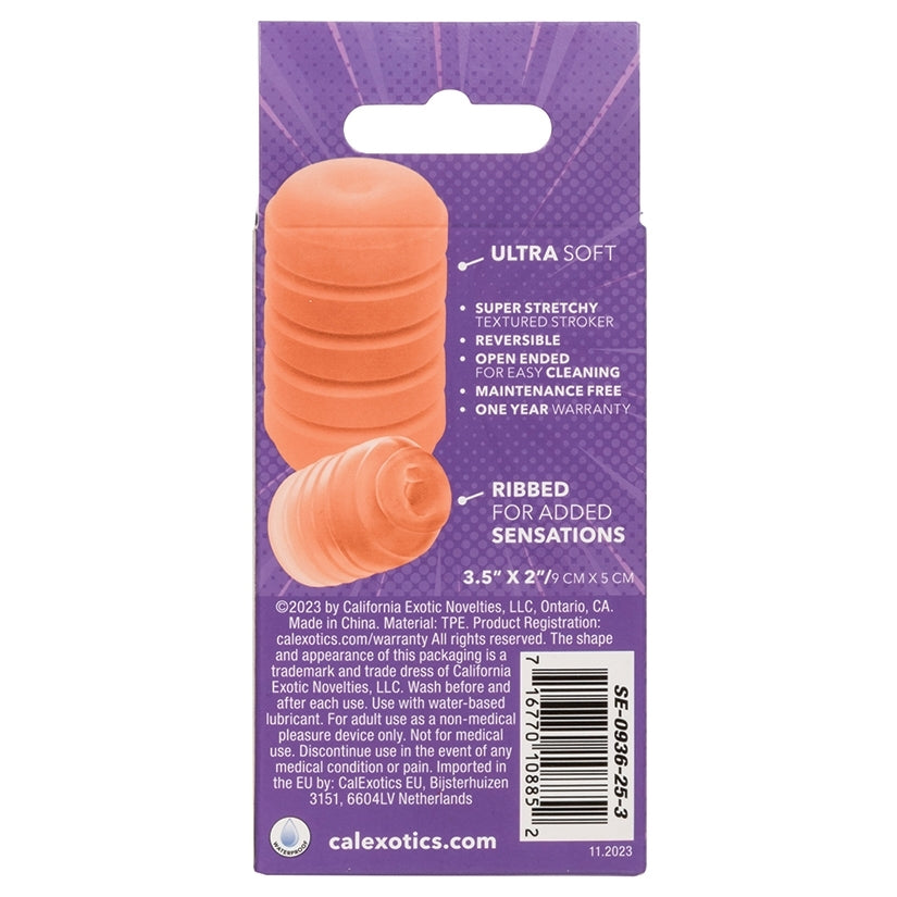 Pop Sock Ribbed-Orange - Image 4