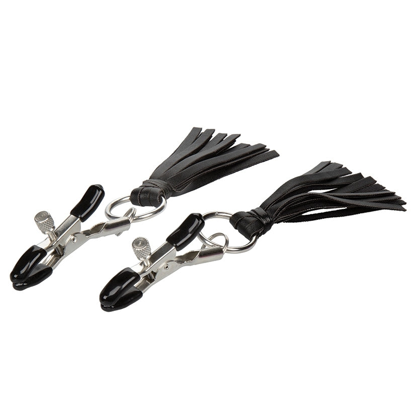 Nipple Play Playful Tassels Nipple Clamps – Black - Image 2