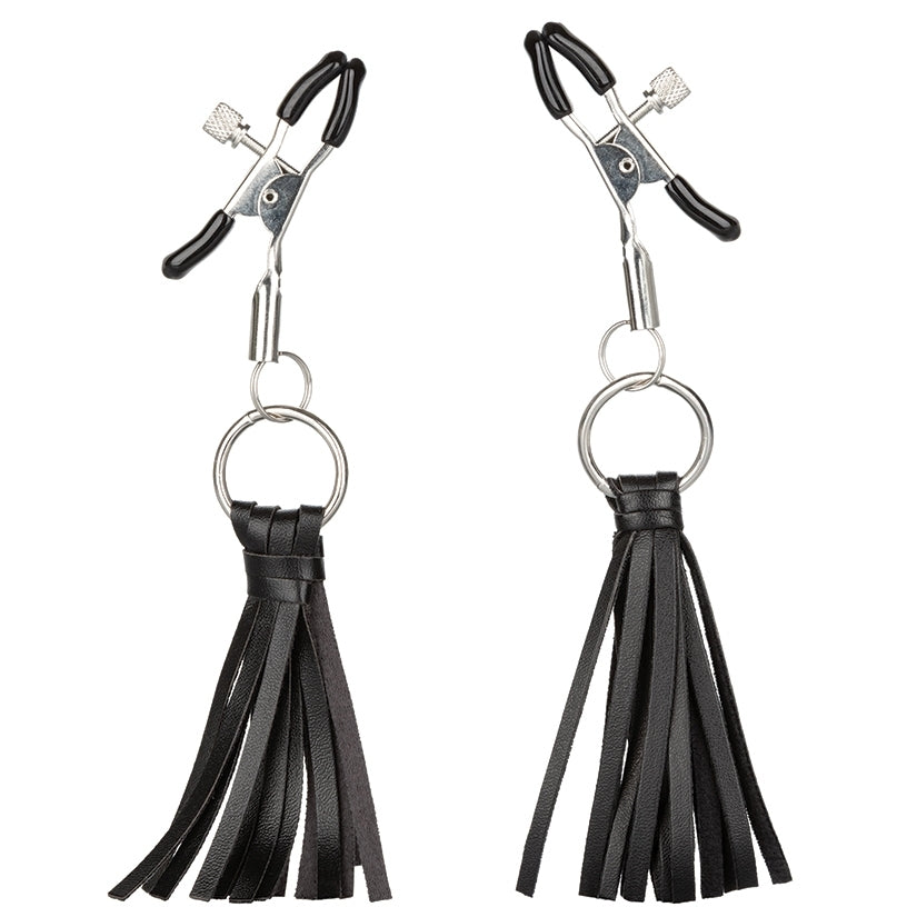 Nipple Play Playful Tassels Nipple Clamps – Black - Image 3