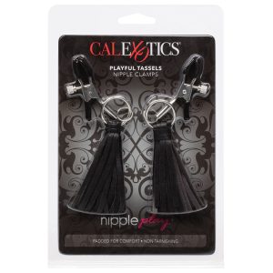 Nipple Play Playful Tassels Nipple Clamps – Black