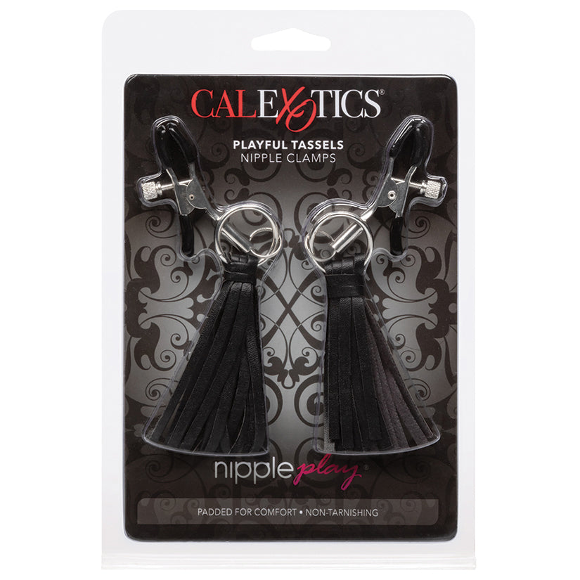 Nipple Play Playful Tassels Nipple Clamps – Black