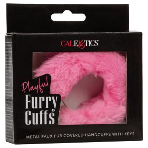 Playful Furry Cuffs – Pink