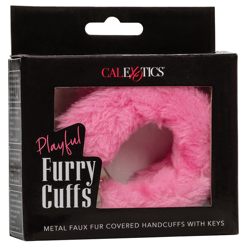 Playful Furry Cuffs – Pink
