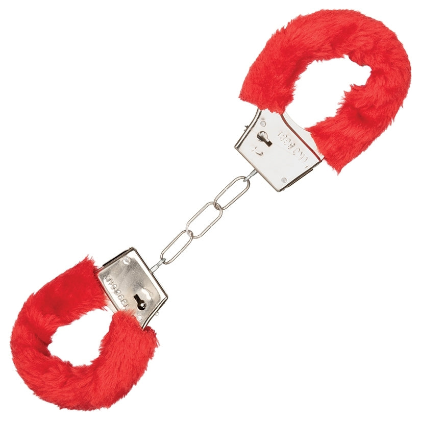 Playful Furry Cuffs – Red - Image 2