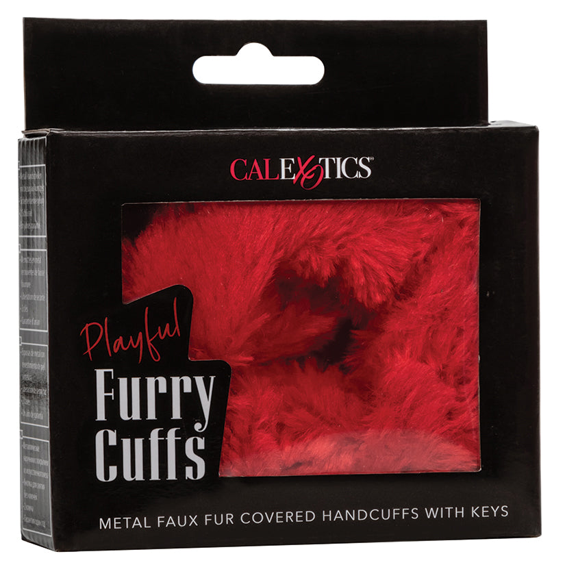 Playful Furry Cuffs – Red
