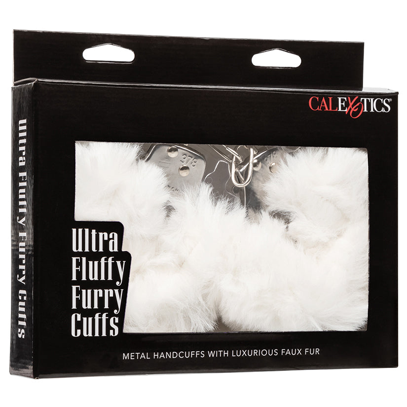 Ultra Fluffy Furry Cuffs – White