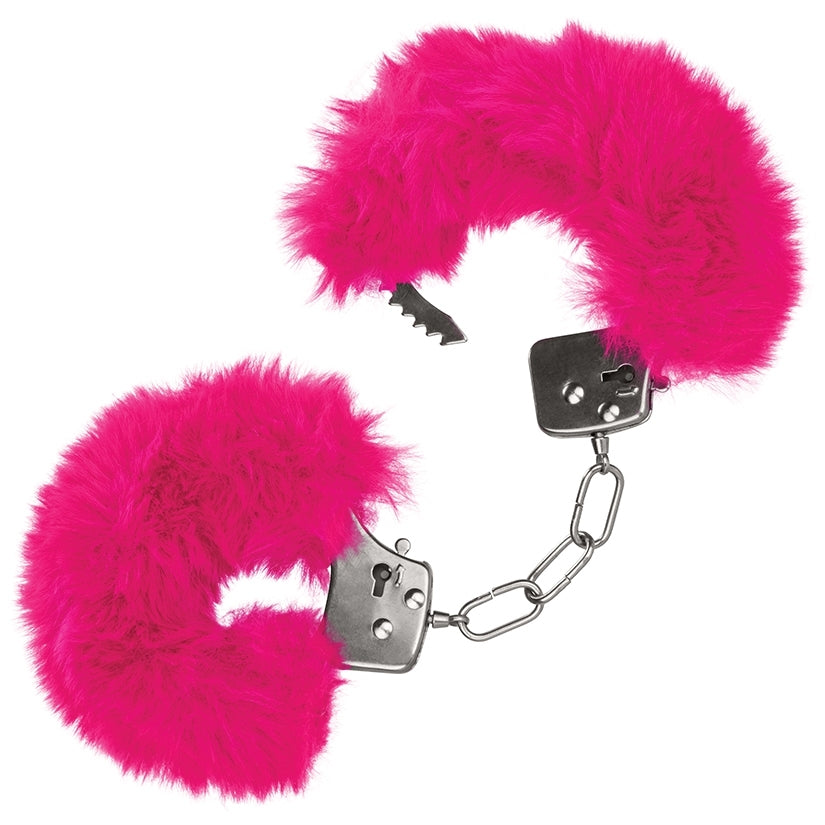 Ultra Fluffy Furry Cuffs – Pink - Image 2