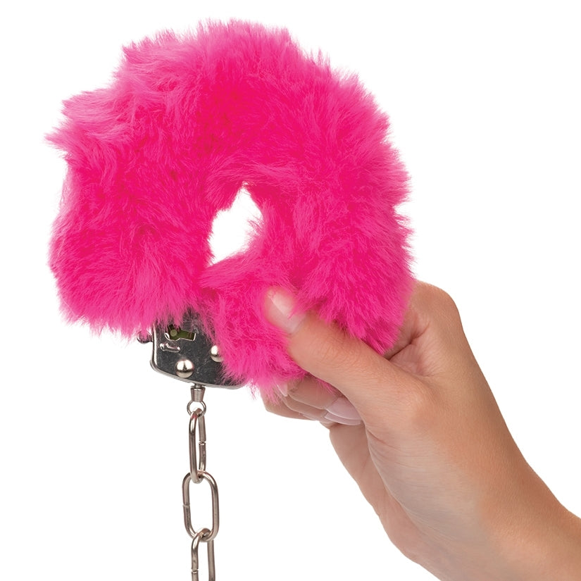 Ultra Fluffy Furry Cuffs – Pink - Image 3