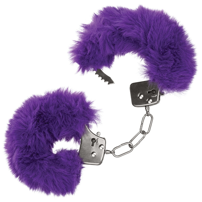 Ultra Fluffy Furry Cuffs – Purple - Image 2