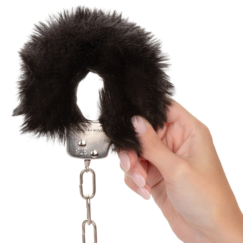 Ultra Fluffy Furry Cuffs – Black - Image 3