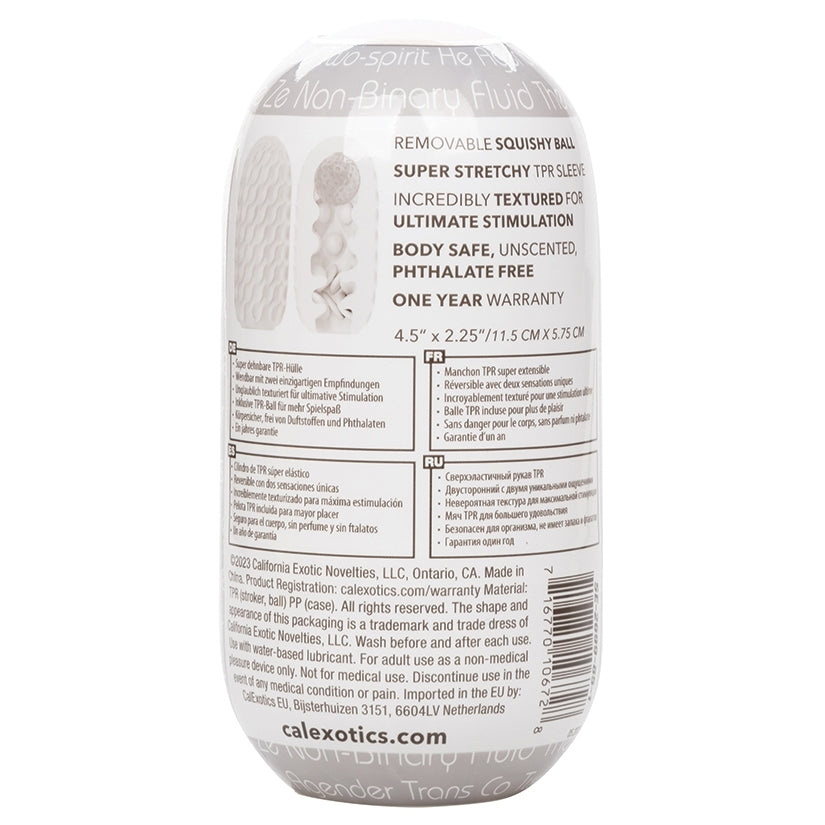 Boundless Reversible Squishy Ball Stroker-Smoke - Image 4