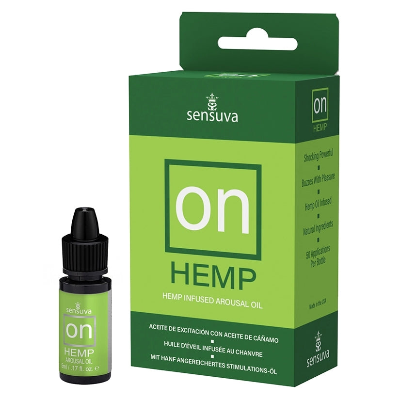 Sensuva ON Hemp Arousal Oil 5ml Bottle Medium Box - Image 2