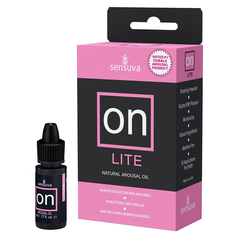 Sensuva ON Lite Arousal Oil 5ml Bottle Medium Box - Image 2
