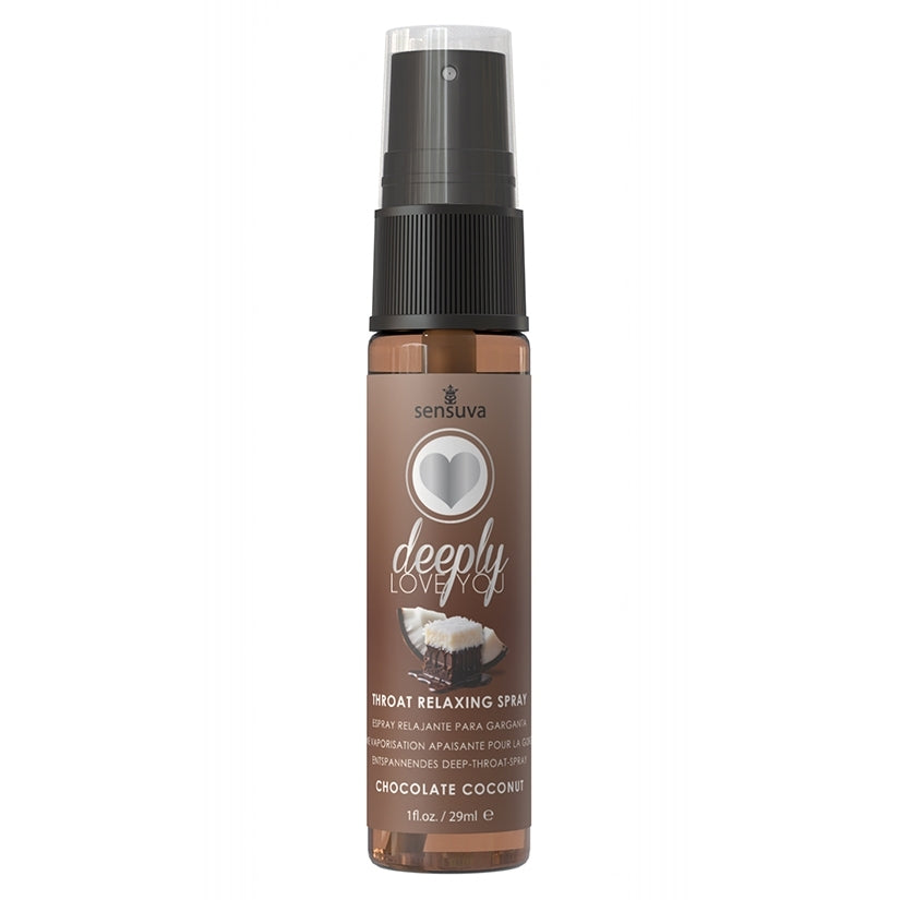 Sensuva Deeply Love You Throat Relaxing Spray-Chocolate Coconut 1oz - Image 2