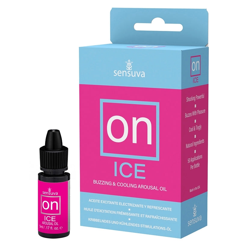 Sensuva ON Ice Arousal Oil 5ml Bottle Medium Box - Image 2