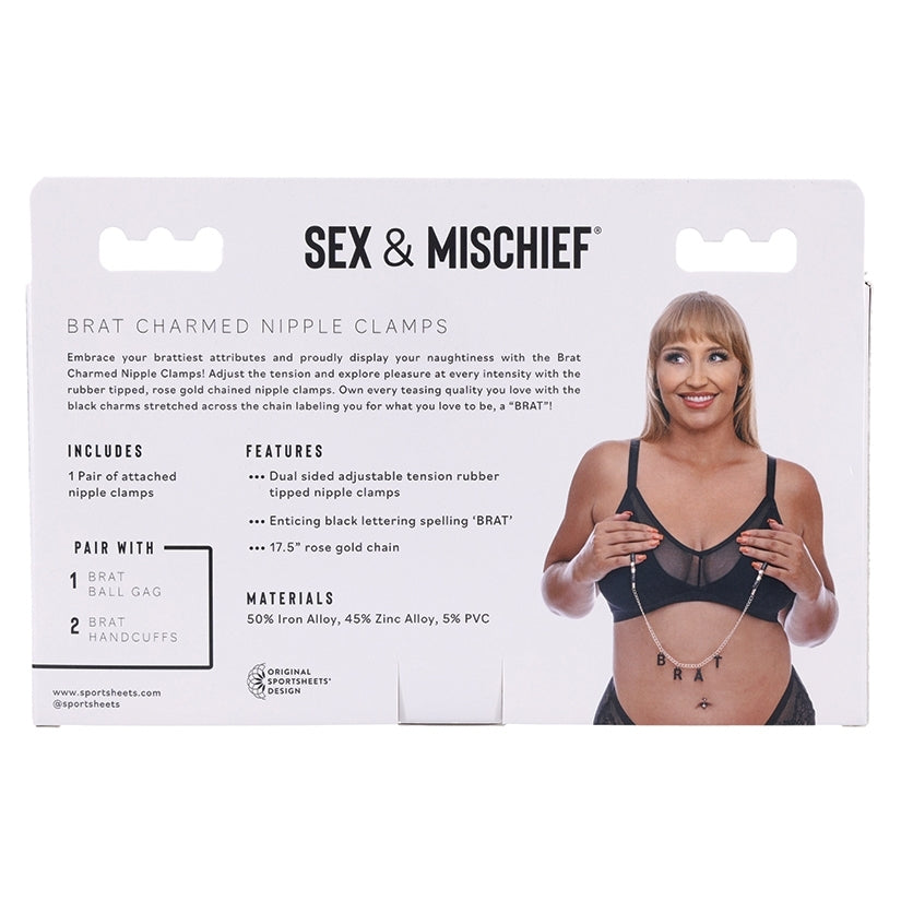 S&M Brat Charmed Nipple Clamps - Image 3