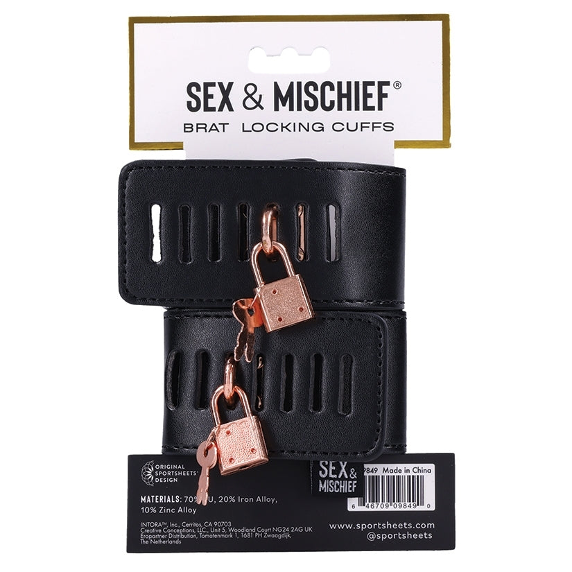 S&M Brat Locking Cuffs - Image 3