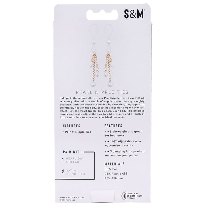 S&M Pearl Nipple Ties - Image 3