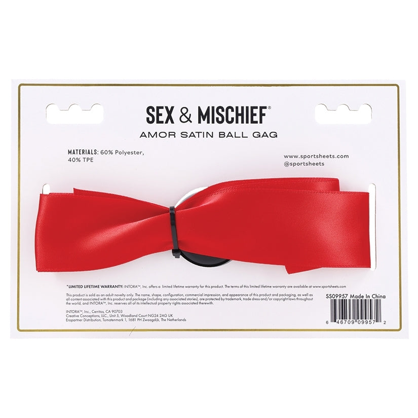 S&M Amor Satin Ball Gag - Image 3