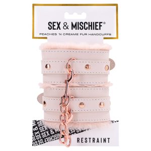S&M Peaches Ôn CreaMe Fur Handcuffs