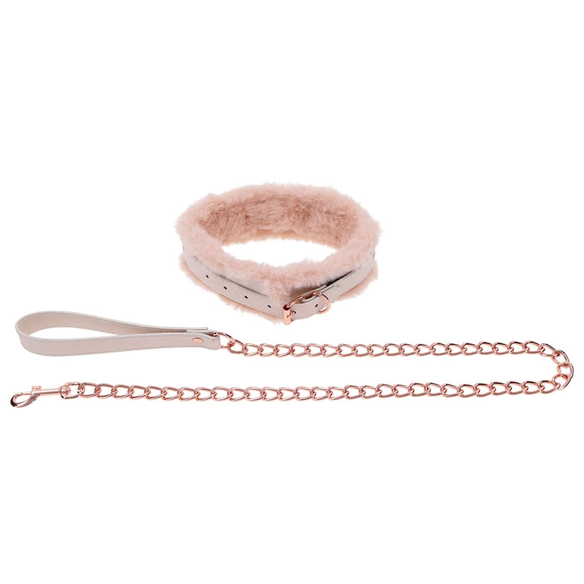 S&M Peaches Ôn CreaMe Fur Collar & Leash - Image 2