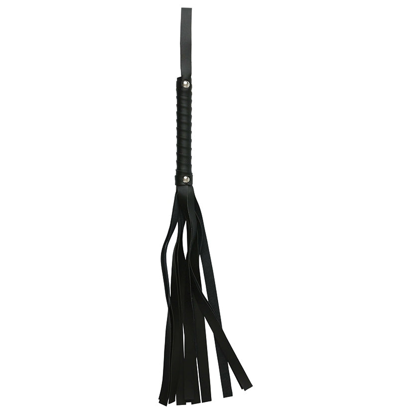S&M Black Leather Flogger - Image 2