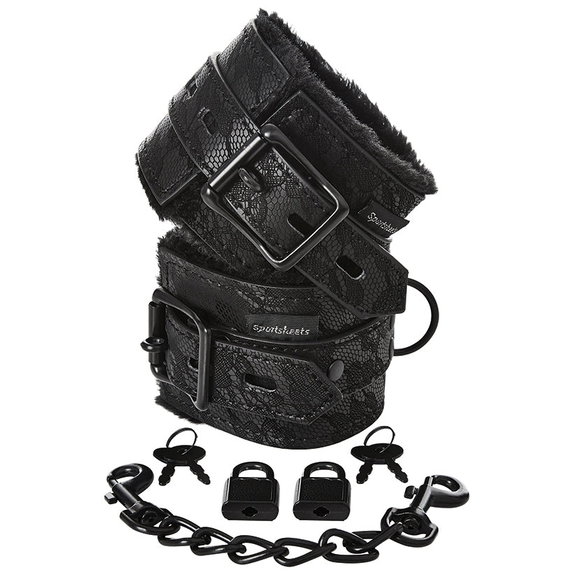 Sincerely Lace Fur Lined Handcuffs - Image 2