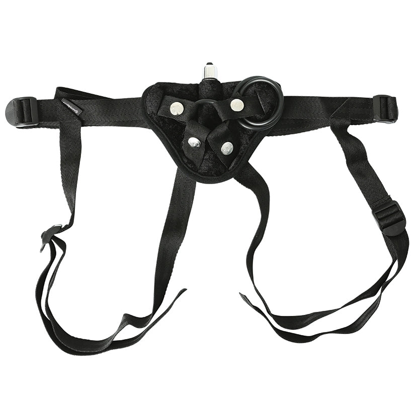 Sportsheets Vibrating Velvet Strap-On-Black - Image 2