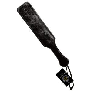 Sportsheets Fur Lined Leather Paddle – Black