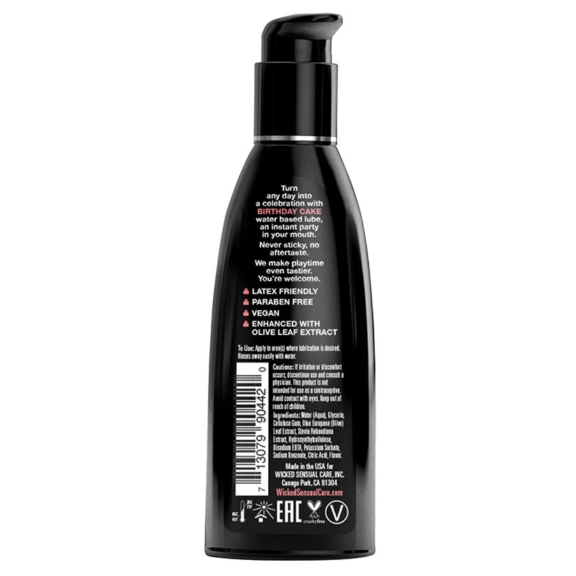 Wicked Aqua Flavored Lube-Birthday Cake 2oz - Image 2