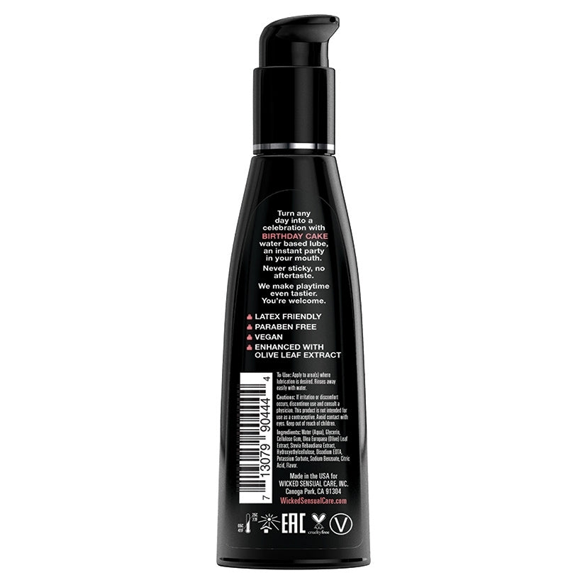 Wicked Aqua Flavored Lube-Birthday Cake 4oz - Image 2